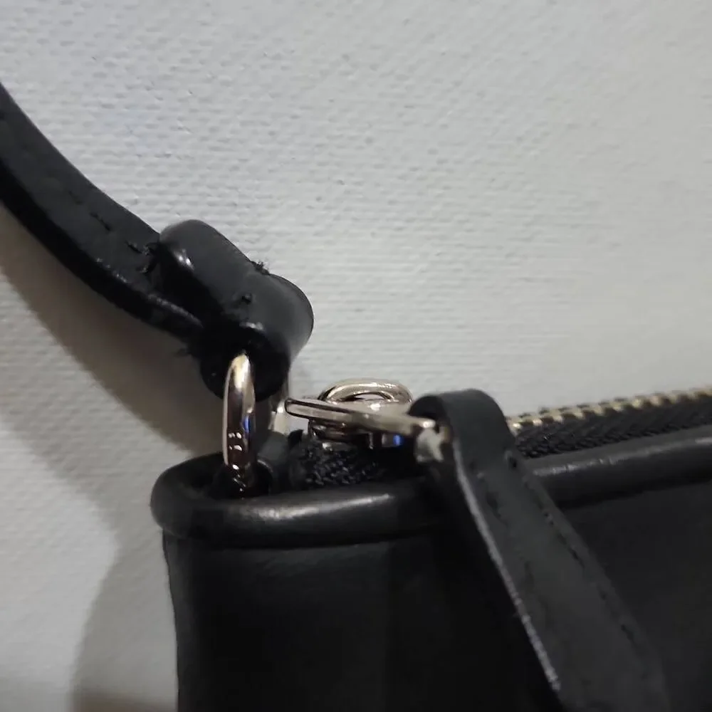 Coach Colette Leather Wristlet Clutch Black